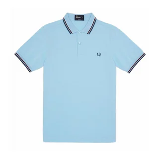 Fred Perry Slim Fit Polo Sky Blue Size S