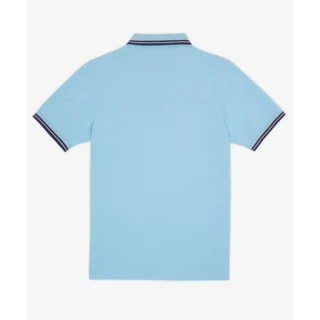 Fred Perry Slim Fit Polo Sky Blue Size S