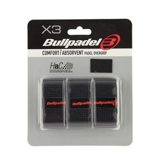 Bullpadel Pro Overgrip Comfort/Absorbent  3-pack Svart