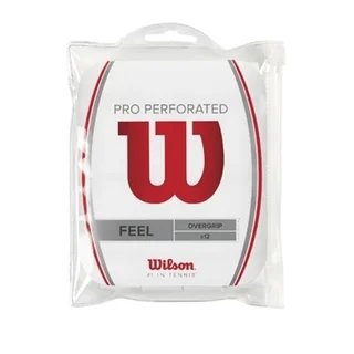 Wilson Pro Surgrip Perforé Blanc 12-pack