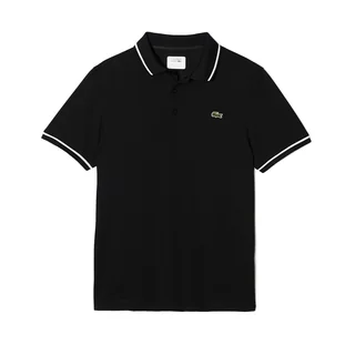 Lacoste Ultra-Dry Tennis Polo Black/White Size M