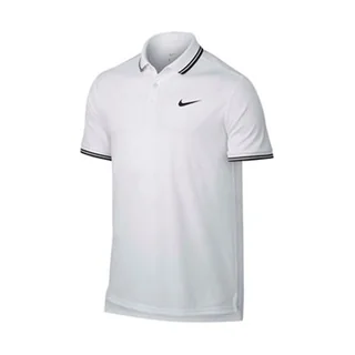 Nike Dry Solid Polo White/Black Size S