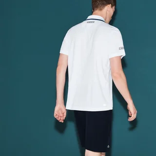 Lacoste Polo Novak Djokovic - Exclusive Edition White/Ocean Black Size M
