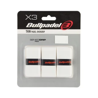 Bullpadel Thin Padel Overgrip 3-pack White